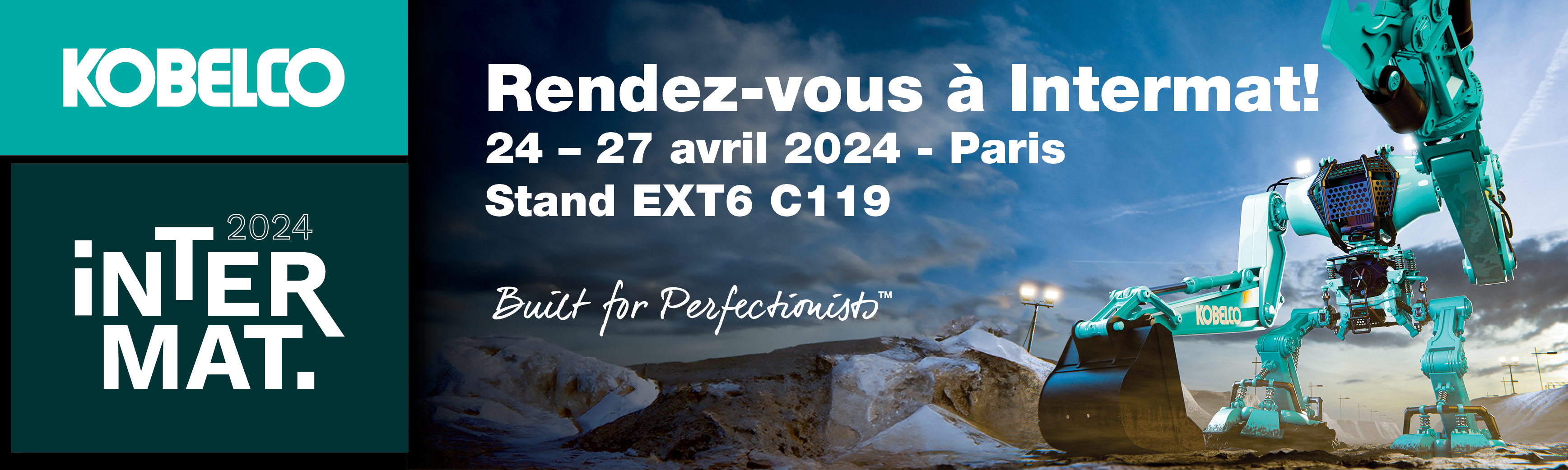 Blanchard TP sur le stand Kobelco Intermat
